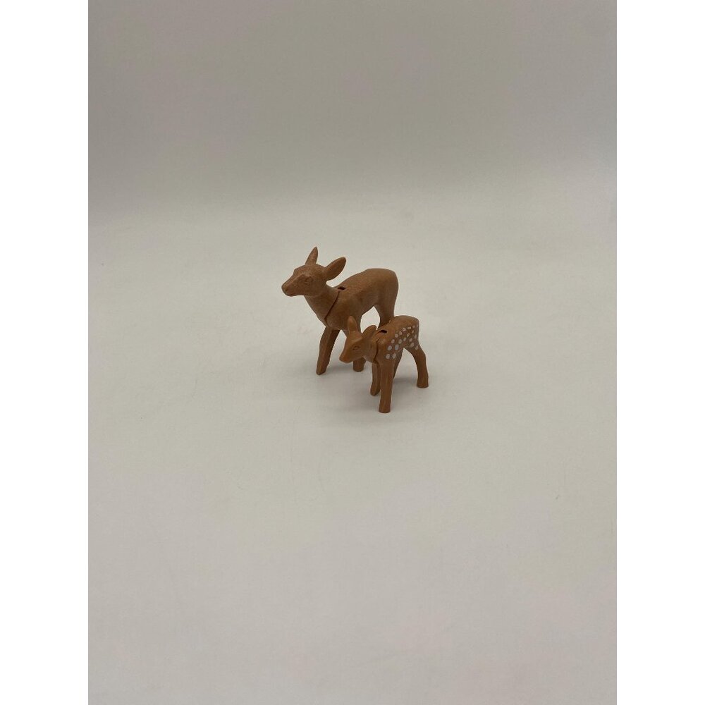 Vintage Playmobil Deer Figurine Set | Retro Toy Figurine Collection